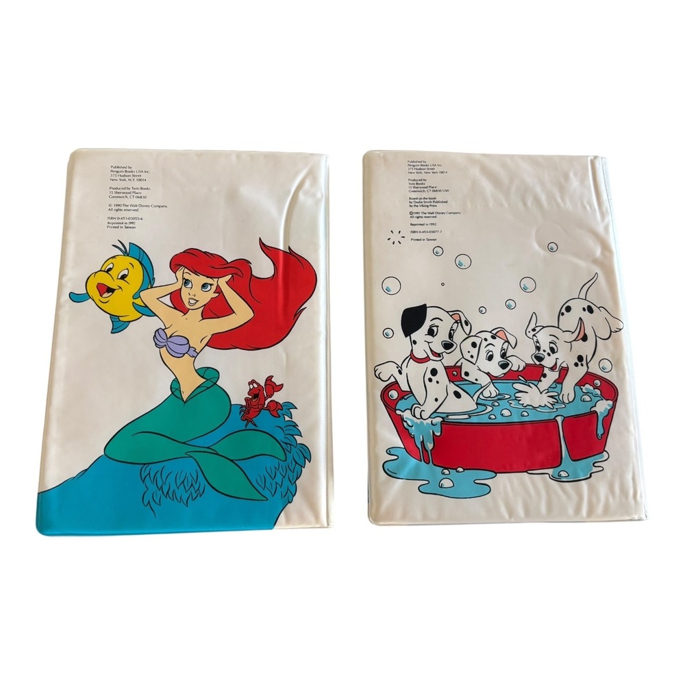 Disney Little Mermaid 101 Dalmatians Kids Activity Book Vintage Lot - Picture 4 of 4